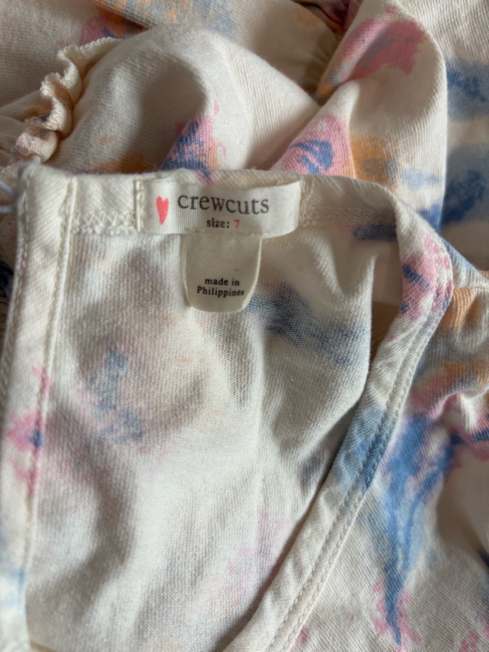 Crewcuts Girls Multicolored Tie-Dye Cotton Dress size 7 - Picture 4 of 4